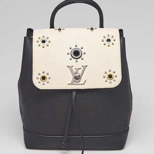 Louis Vuitton Black/White Leather Mechanical Flowers Lockme Backpack Bag